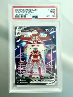 Pokemon Deoxys VMAX GG45 Crown Zenith Full Art - PSA 9 - Image 1