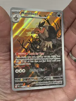 Mandibuzz 145/086 White Flare Illustration Rare Pokemon TCG Card - NM/M - Image 2