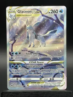 Pokemon GLACEON VSTAR - Crown Zenith Galarian GG40 Full Art Holo - Potential 10 - Image 1