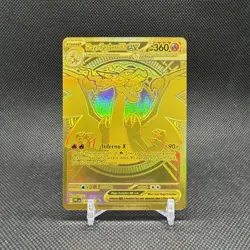 2025 Pokemon Phantasmal Flames 130 Mega Charizard X EX Gold Hyper Rare - Image 1