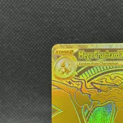 2025 Pokemon Phantasmal Flames 130 Mega Charizard X EX Gold Hyper Rare - Image 3