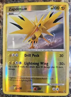 Pokemon 2009 Supreme Victors Zapdos Rev Holo 48 MP - Image 1