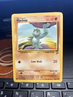 Machop 078/130 Base Set 2 Regular Common-Vintage-Pokemon TCG-Fast Shipping-LP!! - Image 1