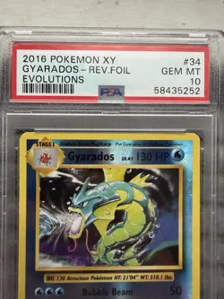 Pokemon TCG XY Evolutions 2016 Gyarados Reverse Holo Rare PSA 10 Gem Mint - Image 2