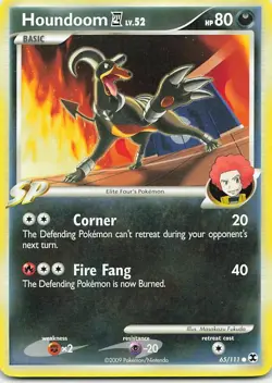 Houndoom 4 65/120 Rising Rivals Common LP Pokemon TCG - Image 1
