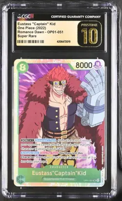 Eustass "Captain" Kid One Piece (2022) Romance Dawn OP01-051 SR CGC 10 Pristine - Image 1