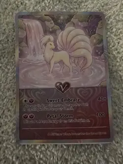 Ninetales Valentines Mending Clown Non Holo Card - Image 1