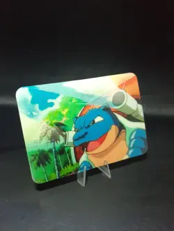 Rare Pokemon Card: Lenticular Blastoise Viz Video Pioneer VHS Promo Pika-0028D - Image 1