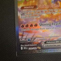 Pokemon Ethan's Ho-Oh ex Sv10: Destined Rivals Holo Card 230/182 - Image 3