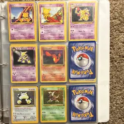 Pokemon TCG Binder Lot Vintage Trainer Cards Pikachu Charmander Snorlax Eevee - Image 3