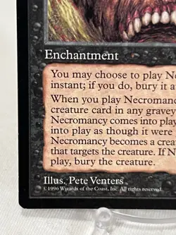Necromancy - Visions ~Small Crease~ Magic The Gathering MTG - Image 5
