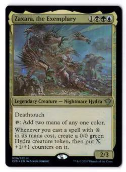Zaxara, The Exemplary NM* FOIL Commander 2020 ENGLISH 020/322 mtg -UnltdCards - Image 1