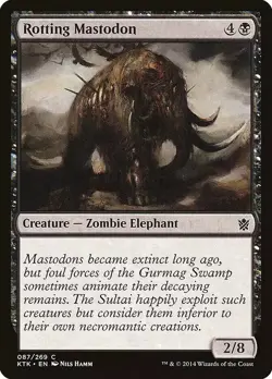 ROTTING MASTODON X 4 N/M- KHANS OF TARKIR MAGIC THE GATHERING - Image 1