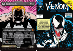 MTG Eddie Brock // Venom, Lethal Protector (0233) - Foil - Borderless, Light Pl - Image 1