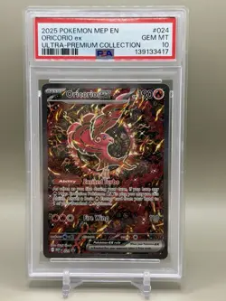 2025 Pokemon Mega Evolution Promo Oricorio Ex Ultra Premium Collection PSA 10 - Image 1