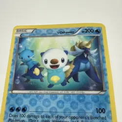 Pokemon TCG Jumbo Oversized ‘S Oshawott Black Star Promo Lenticular Pokemon Card - Image 4