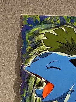 IVYSAUR #02 2 OF 12 POKEMON EVOLUTION TOPPS DIE CUT EMBOSSED BLUE LABEL - Image 2