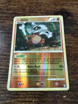 Pokemon Cubone 60/102 HeartGold & Soulsilver HGSS Triumphant Reverse Holo - Image 1