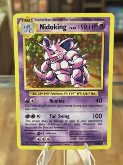 Nidoking 45/108 Reverse Holo Rare XY - Evolutions Pokemon Card Free Shipping! - Image 1