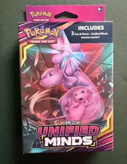 Pokemon Sun and Moon Unified Minds 3 Pack Hanger Box New Sealed - Image 1