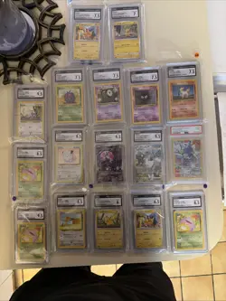 Pokemon Graded Lot Of 17 Cards - Image 1