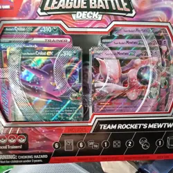 Pokemon TCG Team Rocket's Mewtwo ex League Battle Deck Sealed New - Image 1