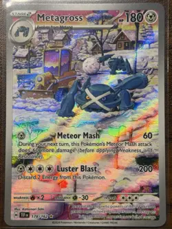 Metagross Illustration 178/162 Pokemon TCG Temporal Forces Holo +2 FREE IRs - Image 1