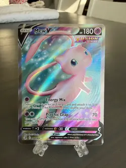 Mew V (Full Art) 250/264 Sword & Shield Pokemon Fusion Strike Holo Alternate Alt - Image 1