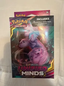 Pokemon Sun and Moon Unified Minds 3 Pack Hanger Box New Sealed - Image 1