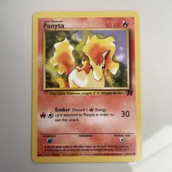 Pokemon TCG Ponyta Team Rocket 64/82 Common Near Mint - Image 1