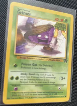 Pokemon TCG Grimer Rocket 1st Edition Common 57/82 - Near Mint NM - Image 1