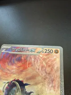 Pokemon TCG Great Tusk EX Scarlet & Violet Holo NM - Image 2