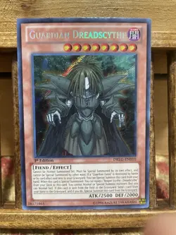 Konami Guardian Dreadscythe DRLG-EN010 Secret Rare 1st Edition Holo Dragons of … - Image 1