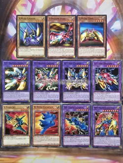 Yugioh 11 Card Set VWXYZ-Dragon Catapult Cannon Head Metal Tank Union Seto Kaiba - Image 1