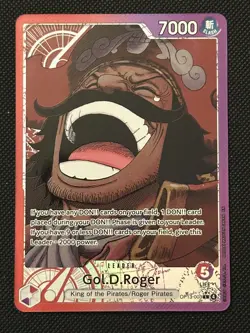 One Piece TCG Gol.D.Roger OP13-003 Alt Art Leader OP13 Carrying On His Will - Image 1