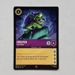 Creeper 50/204 Disney Lorcana Whispers in the Well Regular Rare Card NM - Image 1