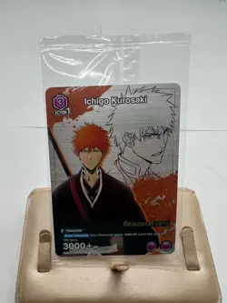 Union Arena Bleach Ichigo Kurosaki Release Event English Promo Card New - Image 1