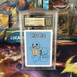 CGC 10 PRISTINE Squirtle Old Maid 2019 Japanese Pokemon Card - Image 1