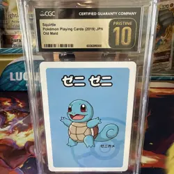 CGC 10 PRISTINE Squirtle Old Maid 2019 Japanese Pokemon Card - Image 2