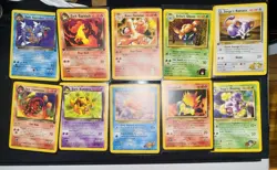 1999 (8) Pokemon Card Lot - Dark , First edition, Team rocket - Image 1