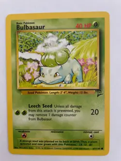 Pokemon Card Bulbasaur Base Set 2 Common 67/130 Near Mint - Image 1