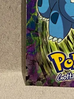 #01 BULBASAUR Stage 1 POKEMON E1 of 12 1999 Trading Card TOPPS Blue Logo - Image 3