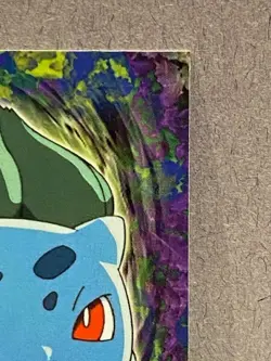 #01 BULBASAUR Stage 1 POKEMON E1 of 12 1999 Trading Card TOPPS Blue Logo - Image 4