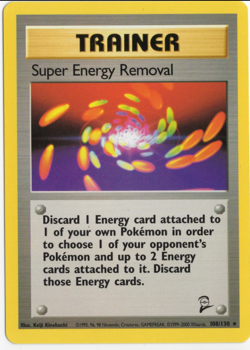 Super Energy Removal 108/130 Base 2 Set Pokemon Card - Image 1