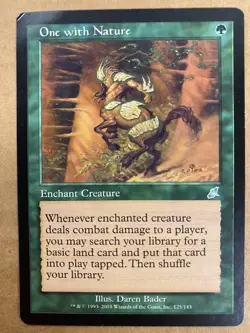 MTG 1x One with Nature # 125 Scourge Legacy Magic the Gathering Card x1 MP - Image 1
