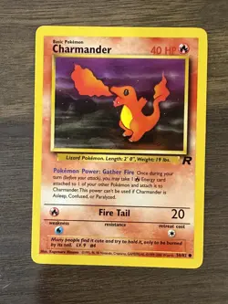 Charmander 50/82 Non Holo Team Rocket - Pokemon Card - NM - Image 1