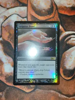 FOIL Sanguine Bond M10 2010 MTG Magic the Gathering 1st Edition - Image 1