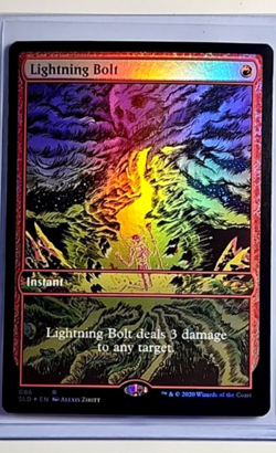 2020 MTG Magic the Gathering SLD Secret Lair Drop Foil #86 Lightning Bolt - Image 1
