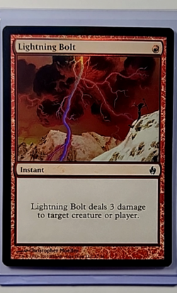 2010 MTG Magic The Gathering PD2 Premium Deck Series Foil #17 Lightning Bolt - Image 1