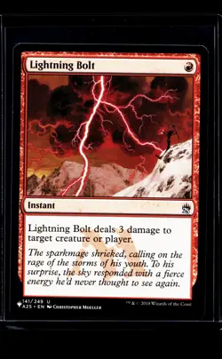 MTG Magic The Gathering LIST The List Reprints #141 Lightning Bolt A25 - Image 1